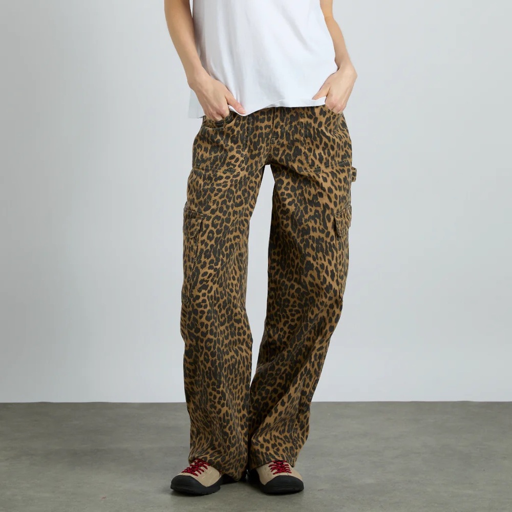 Damson Madder Leopard Print Cargo Pants